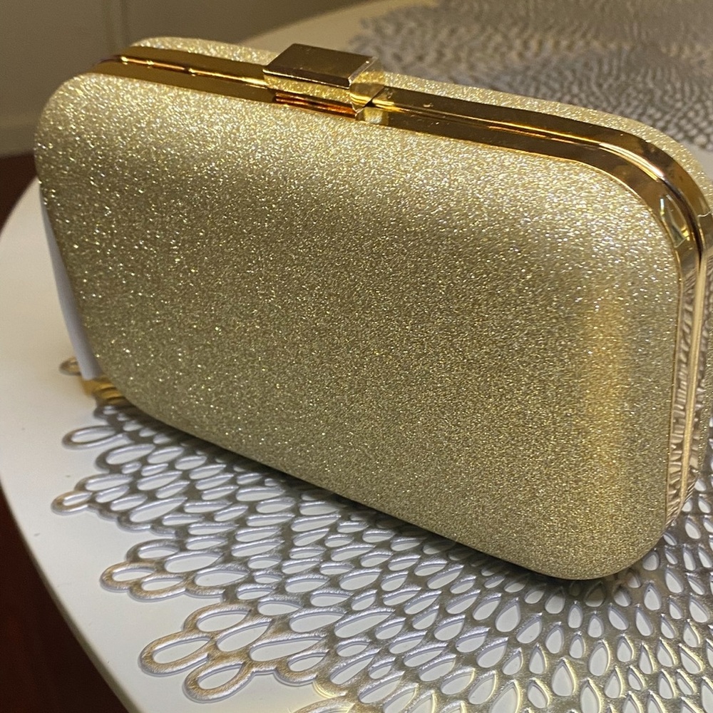 Gold Ann Taylor Clutch NEW!